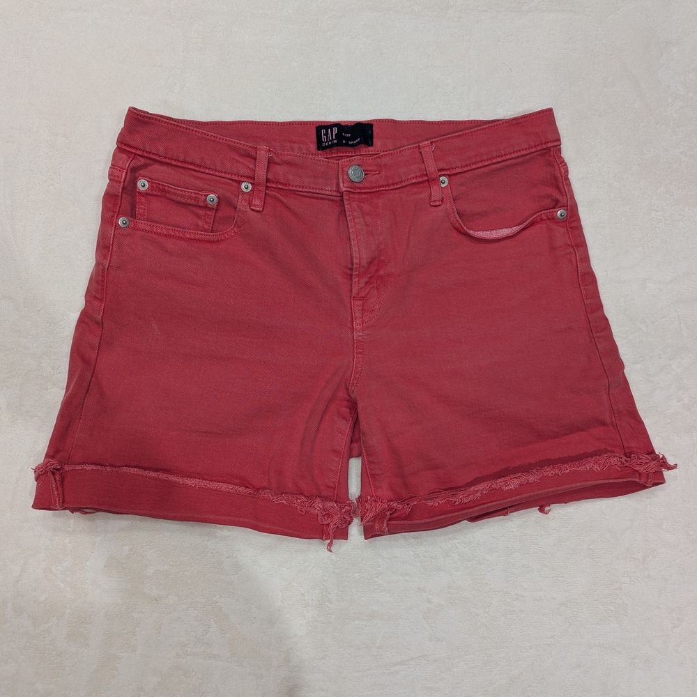 GAP Women's Red 5" Denim Shorts